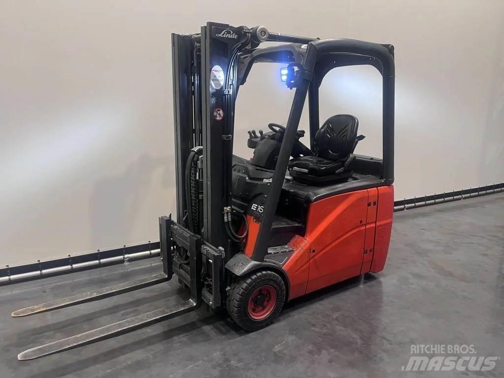 Linde E 16 H-01 전동 지게차