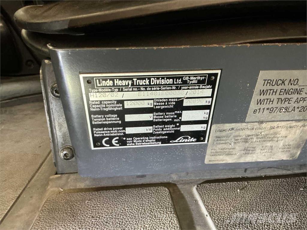 Linde H120D/1200 디젤 지게차