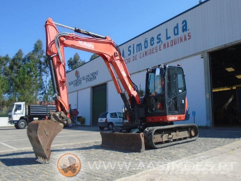 Kubota KX 080-4 중형굴삭기 7톤-28톤