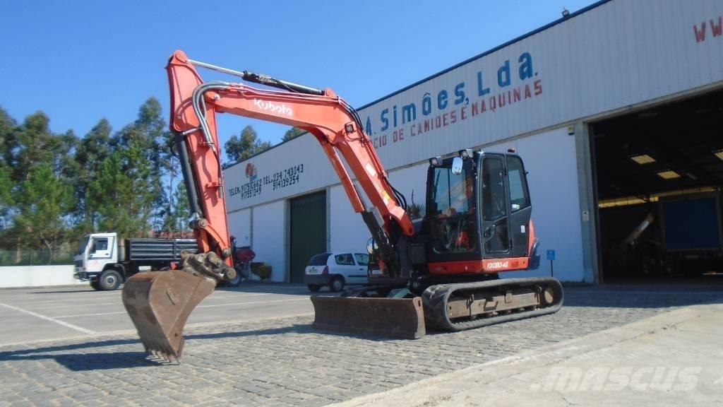 Kubota KX 080-4 중형굴삭기 7톤-28톤