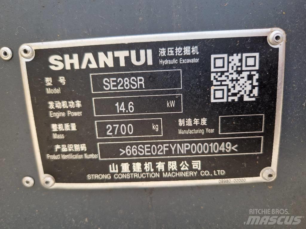 Shantui SE28SR  휠 굴삭기