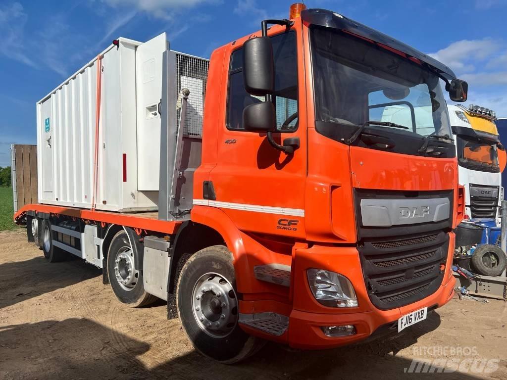DAF CF 400 플랫베드/윈치 트럭