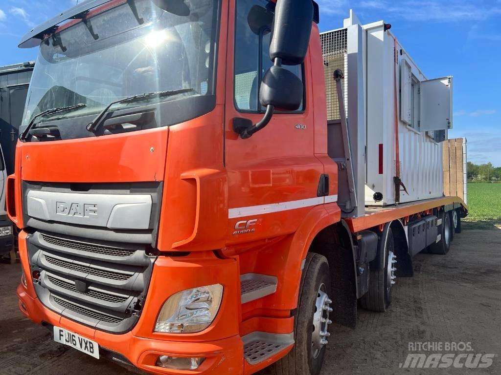 DAF CF 400 플랫베드/윈치 트럭