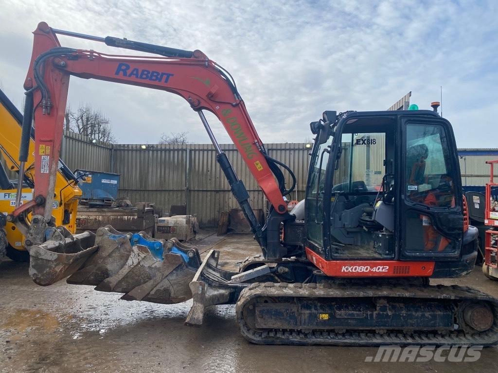 Kubota KX 080-4 중형굴삭기 7톤-28톤