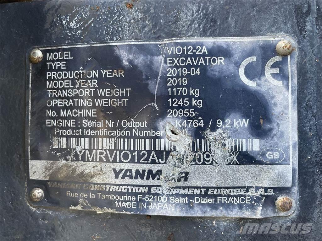 Yanmar VIO12  휠 굴삭기