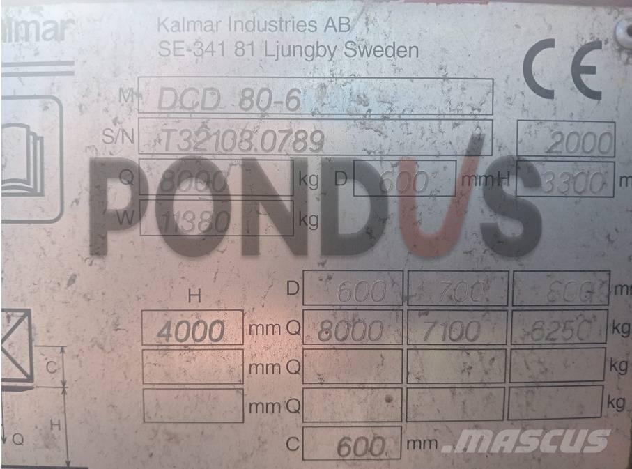 Kalmar DCD 80-6 디젤 지게차