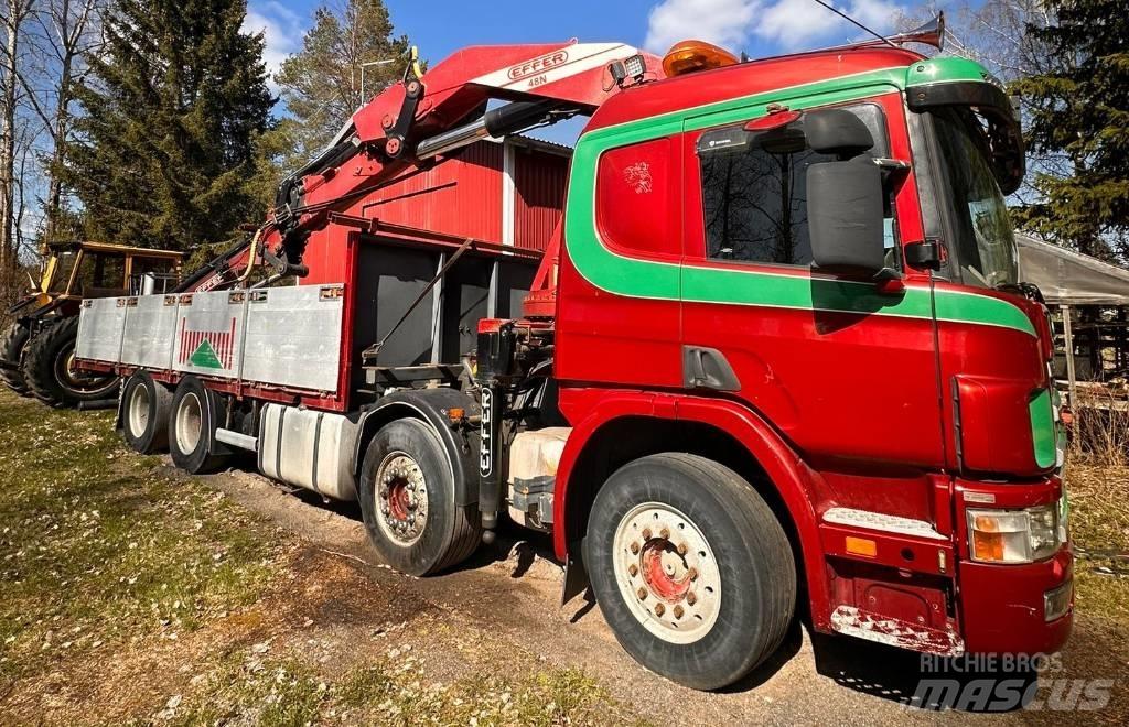 Scania P 124 GB 크레인 트럭