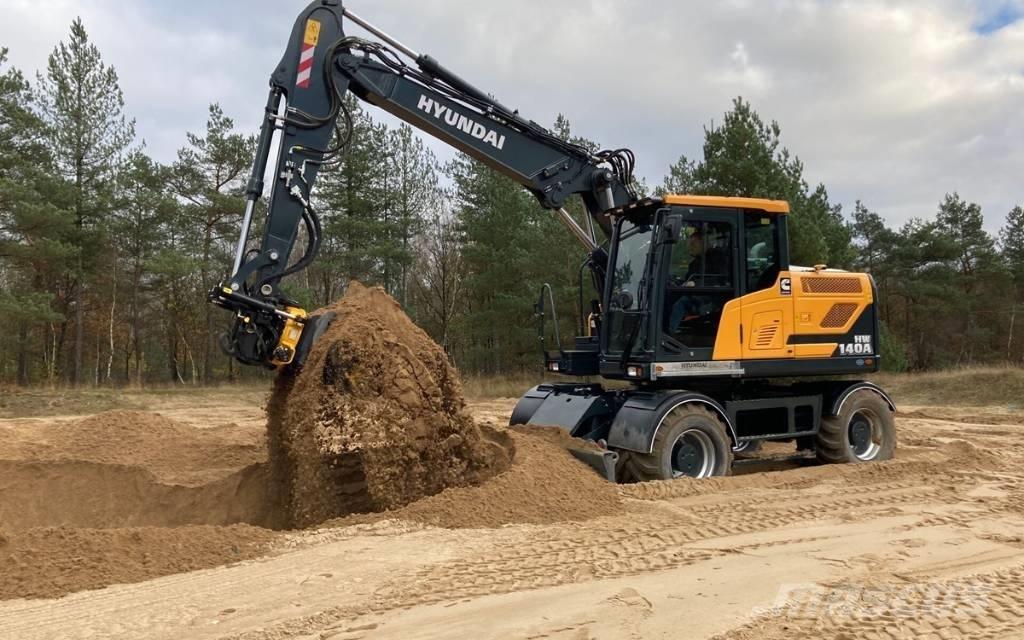 Hyundai HW140A  휠 굴삭기