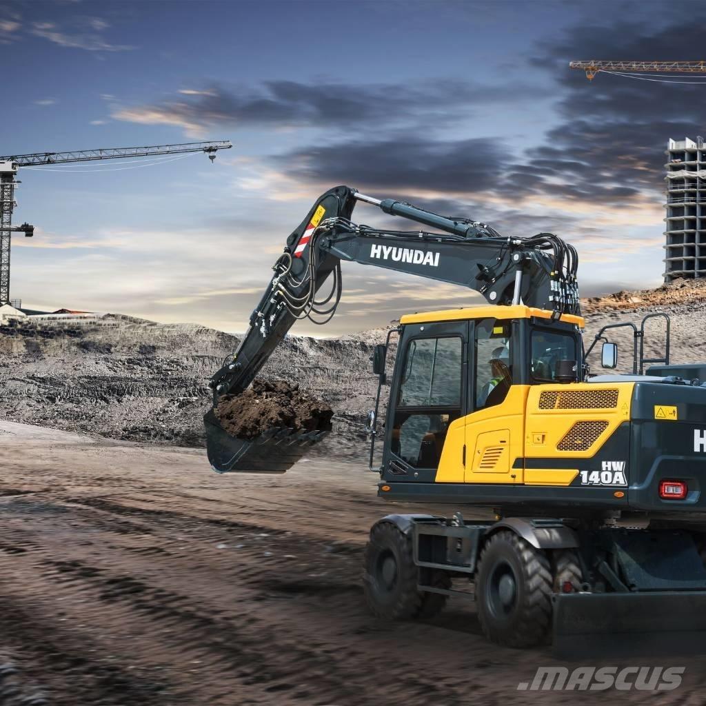 Hyundai HW140A  휠 굴삭기