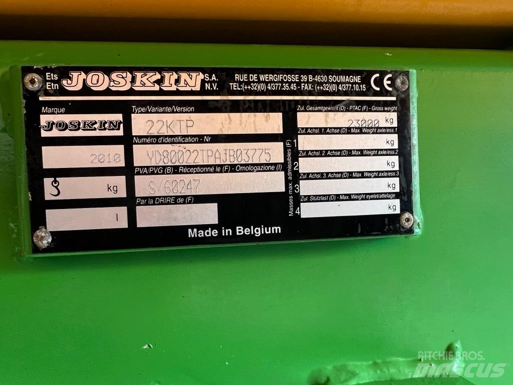 Joskin 22KTP 덤프 트레일러