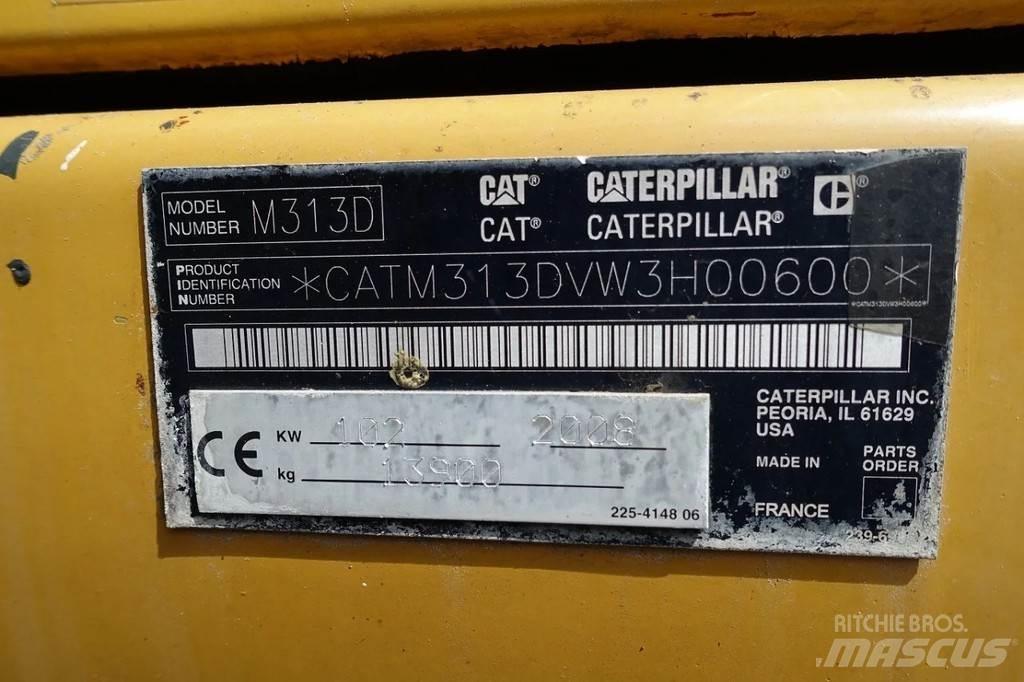 CAT M313 D  휠 굴삭기