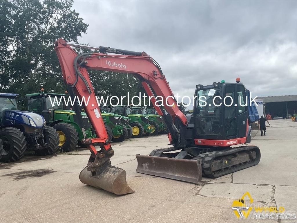 Kubota KX 080-4 중형굴삭기 7톤-28톤