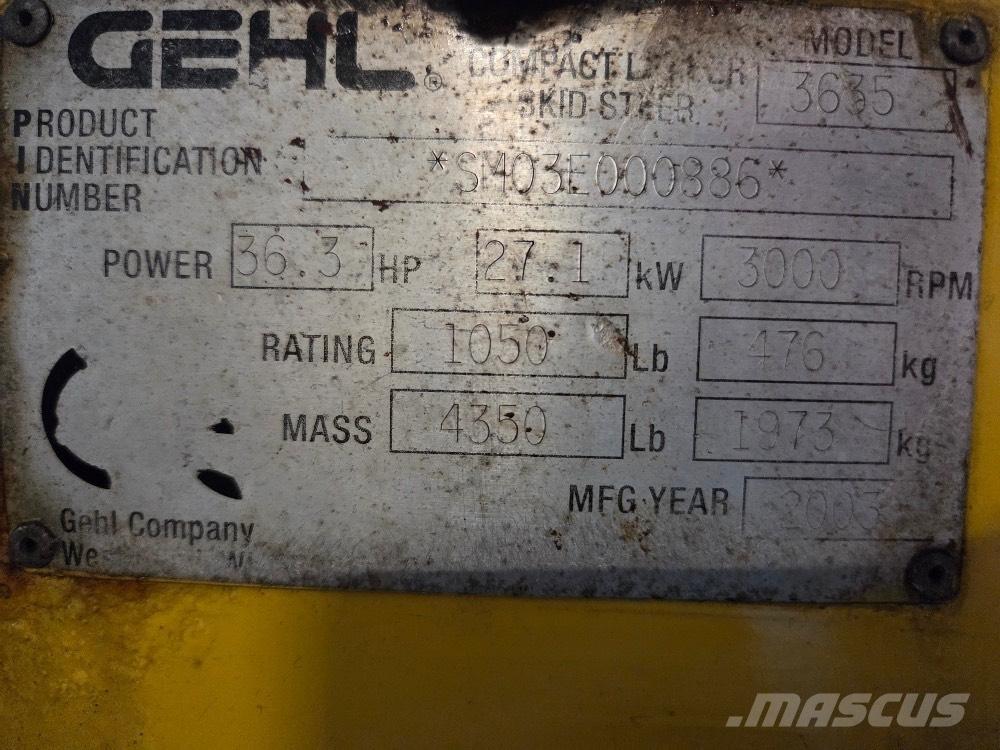 Gehl 3635 SX  스키드로더