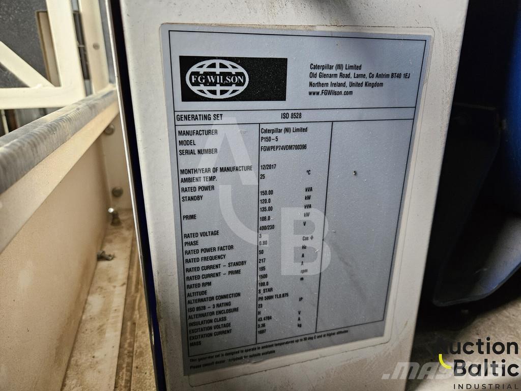 FG Wilson P150-5 디젤 발전기
