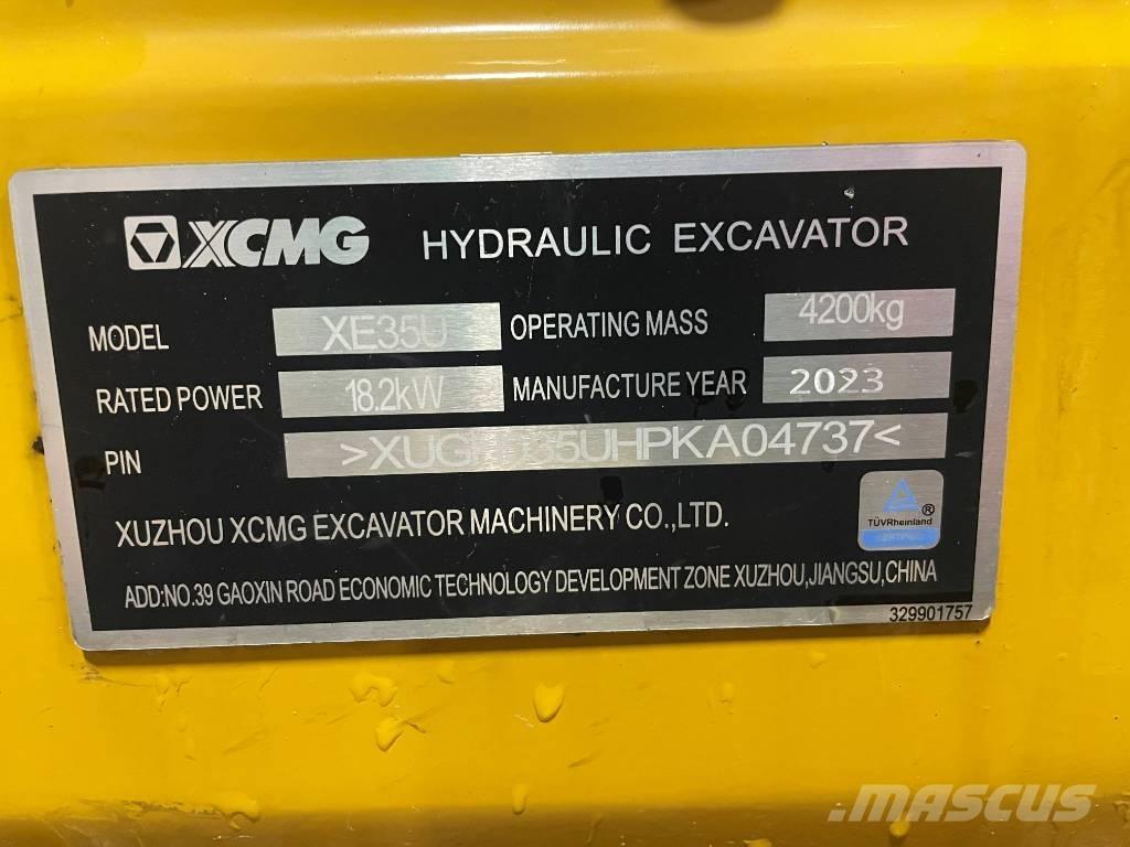 XCMG XE 35 U 소형 굴삭기 7톤 미만