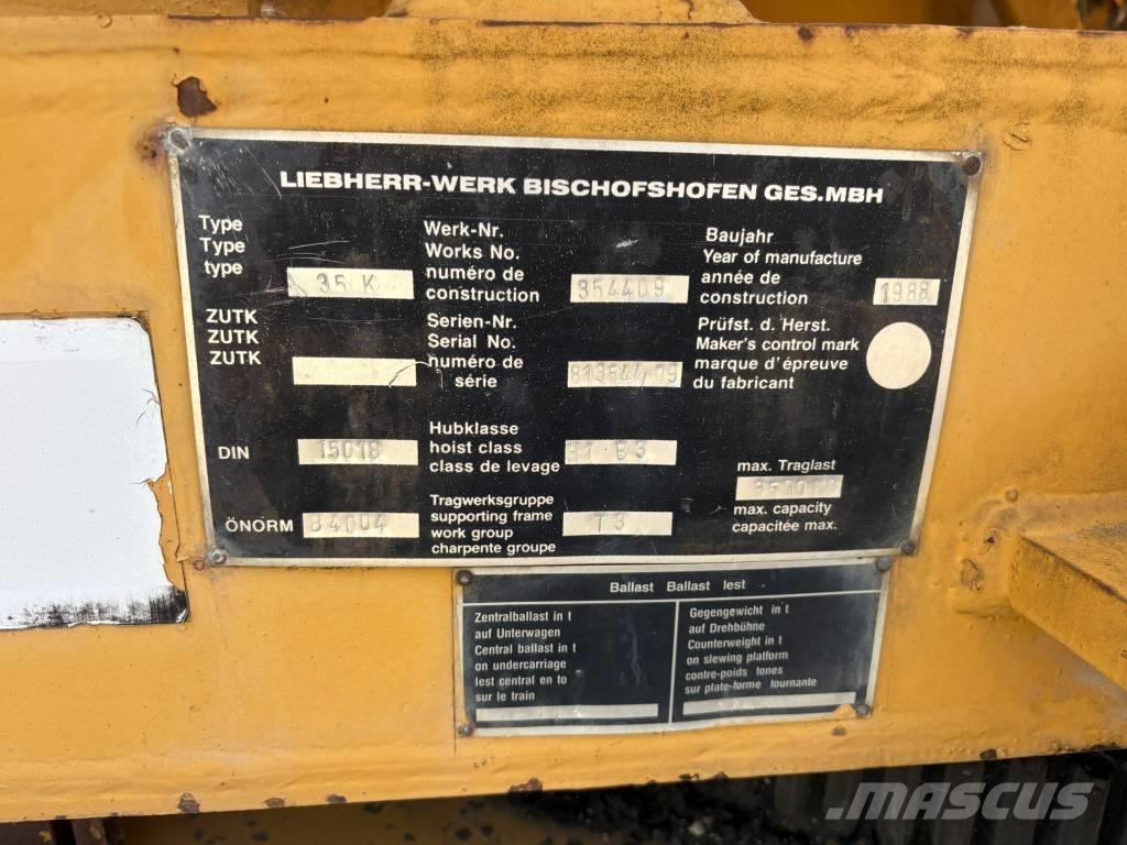Liebherr 35 K 타워 크레인