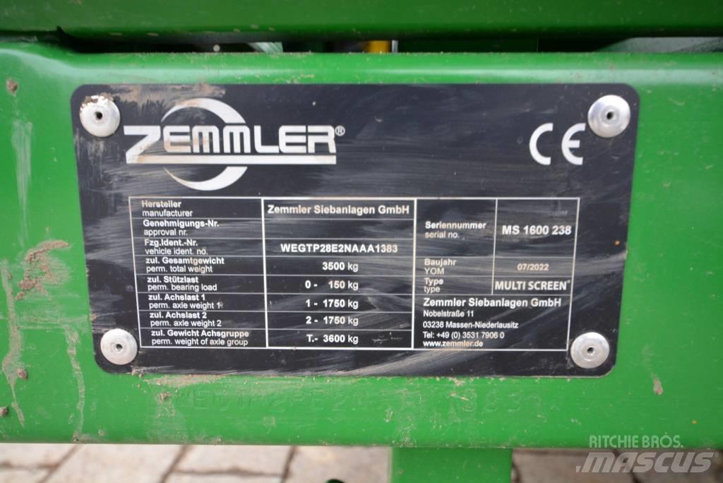 Zemmler MS 1600 이동식 선별기