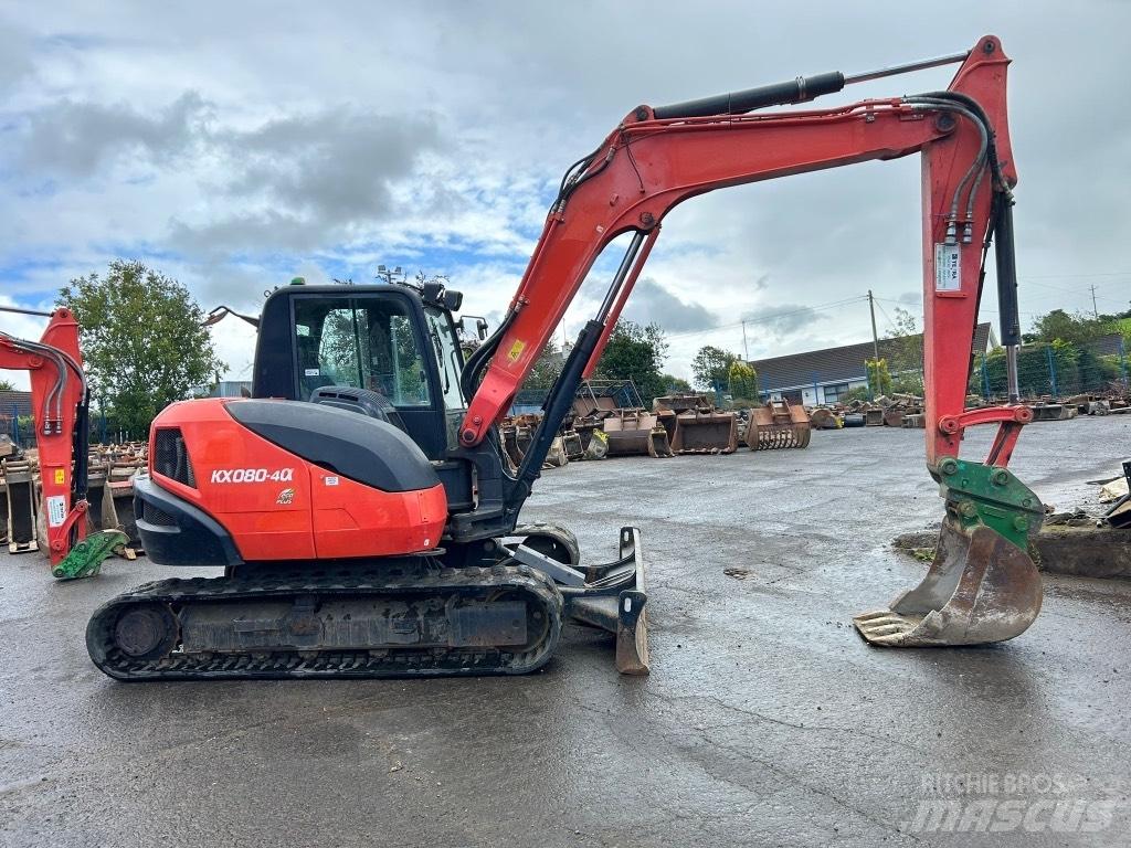 Kubota KX080-4 중형굴삭기 7톤-28톤