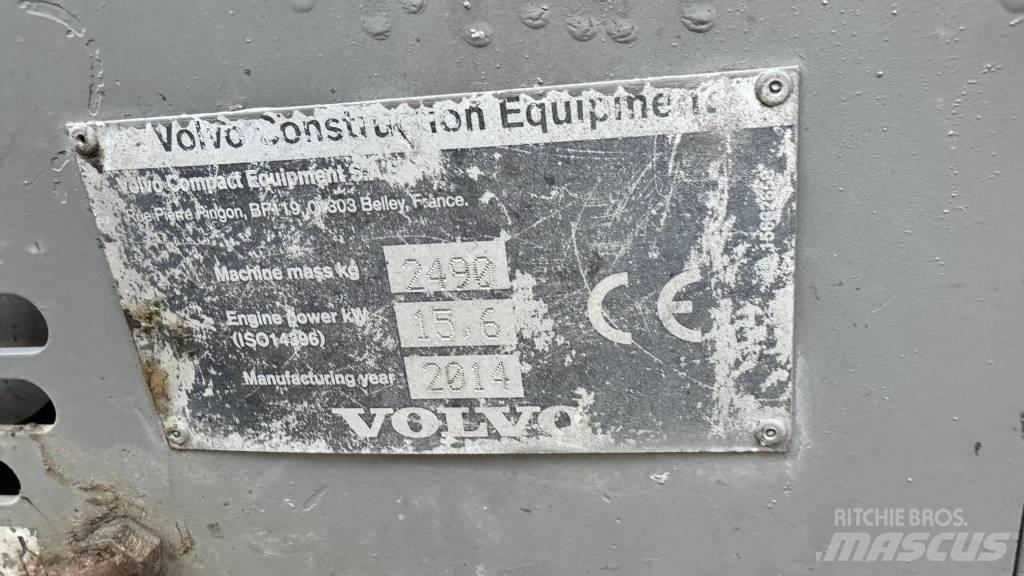 Volvo ECR 25 D 소형 굴삭기 7톤 미만