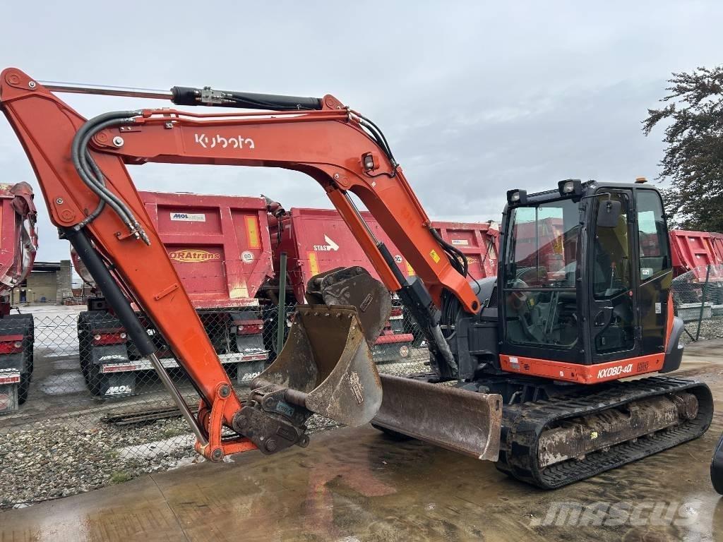 Kubota KX 080-4 중형굴삭기 7톤-28톤