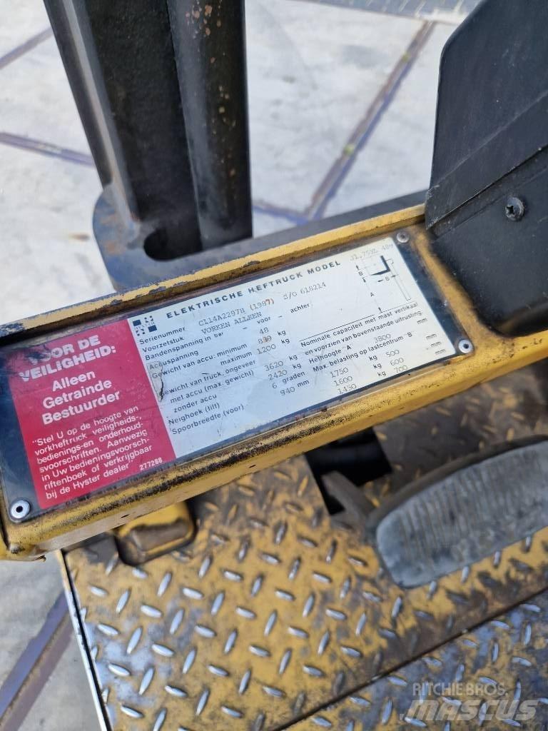 Hyster J 1.75xl 전동 지게차