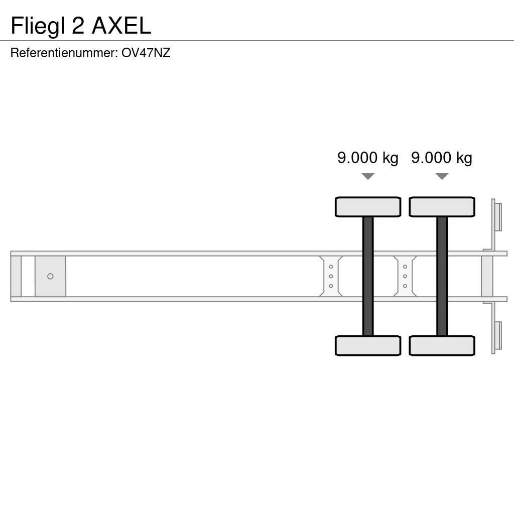 Fliegl 2 AXEL 로우 로더-세미 트레일러