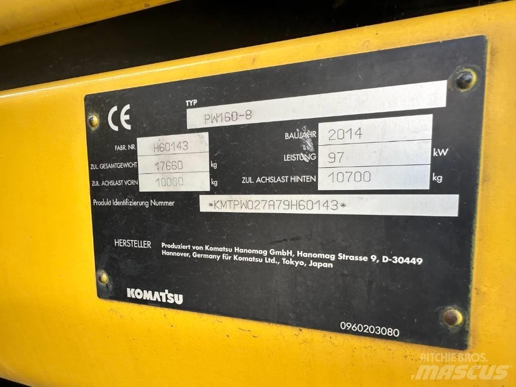 Komatsu PW 160-8  휠 굴삭기