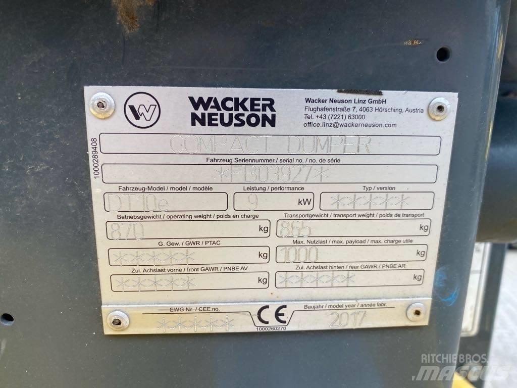 Wacker Neuson DT10e  궤도식 덤프