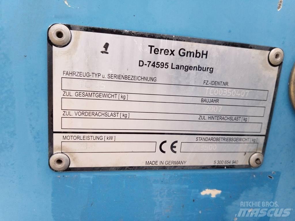 Terex TC35 소형 굴삭기 7톤 미만