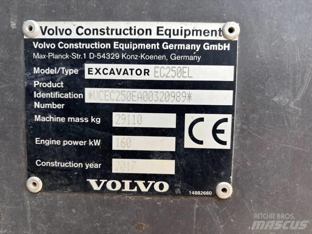 Volvo EC 250 EL 대형 굴삭기 29톤 이상