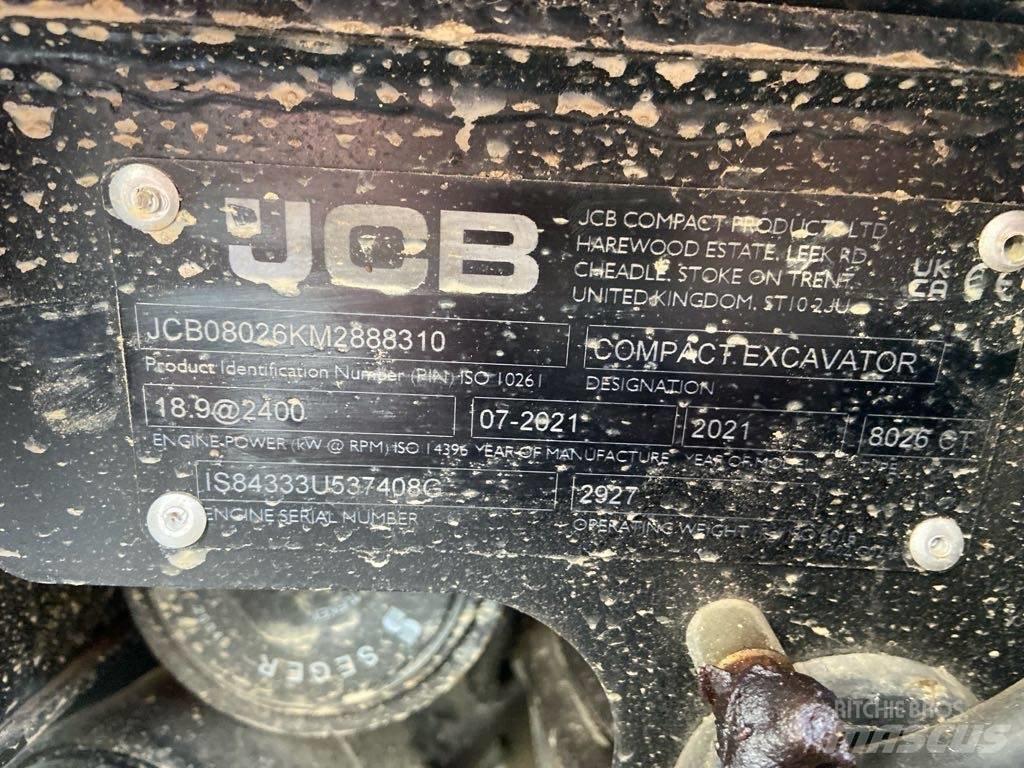 JCB 8026CTS 대형 굴삭기 29톤 이상