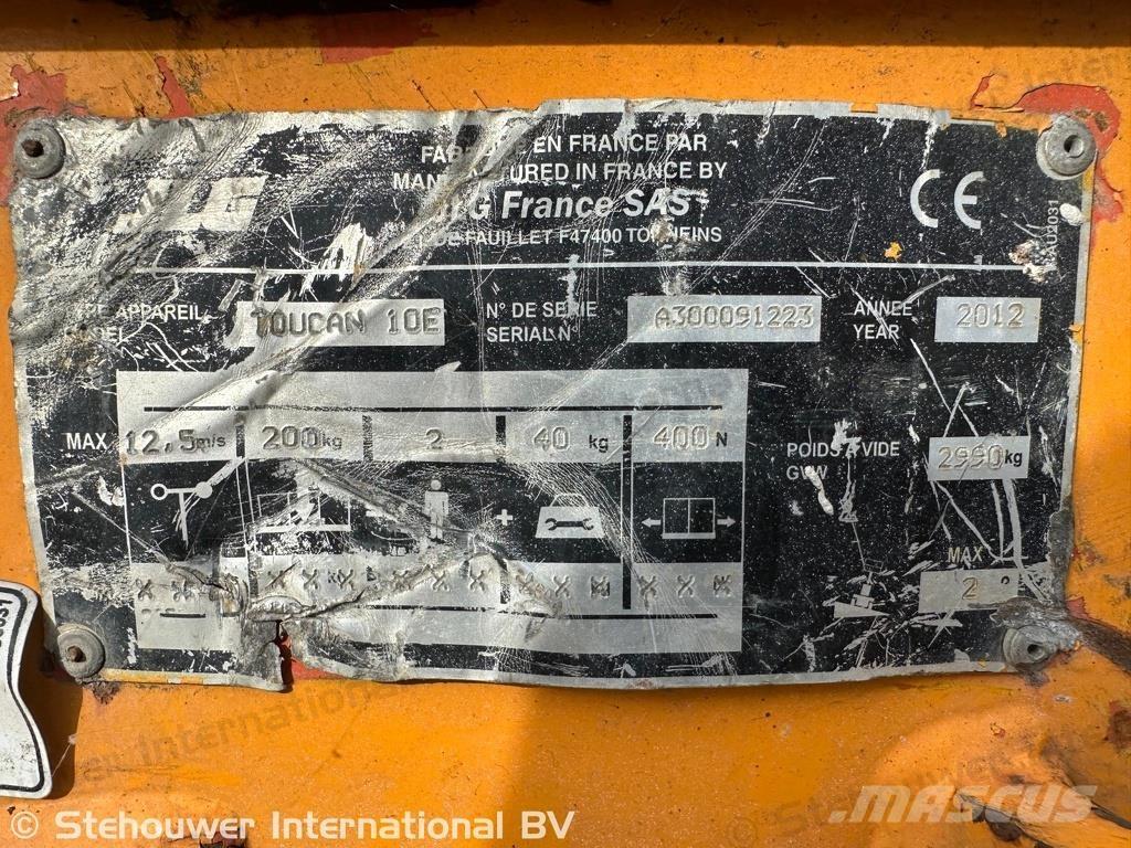 JLG Toucan 10E 기타 승강기와 플랫폼