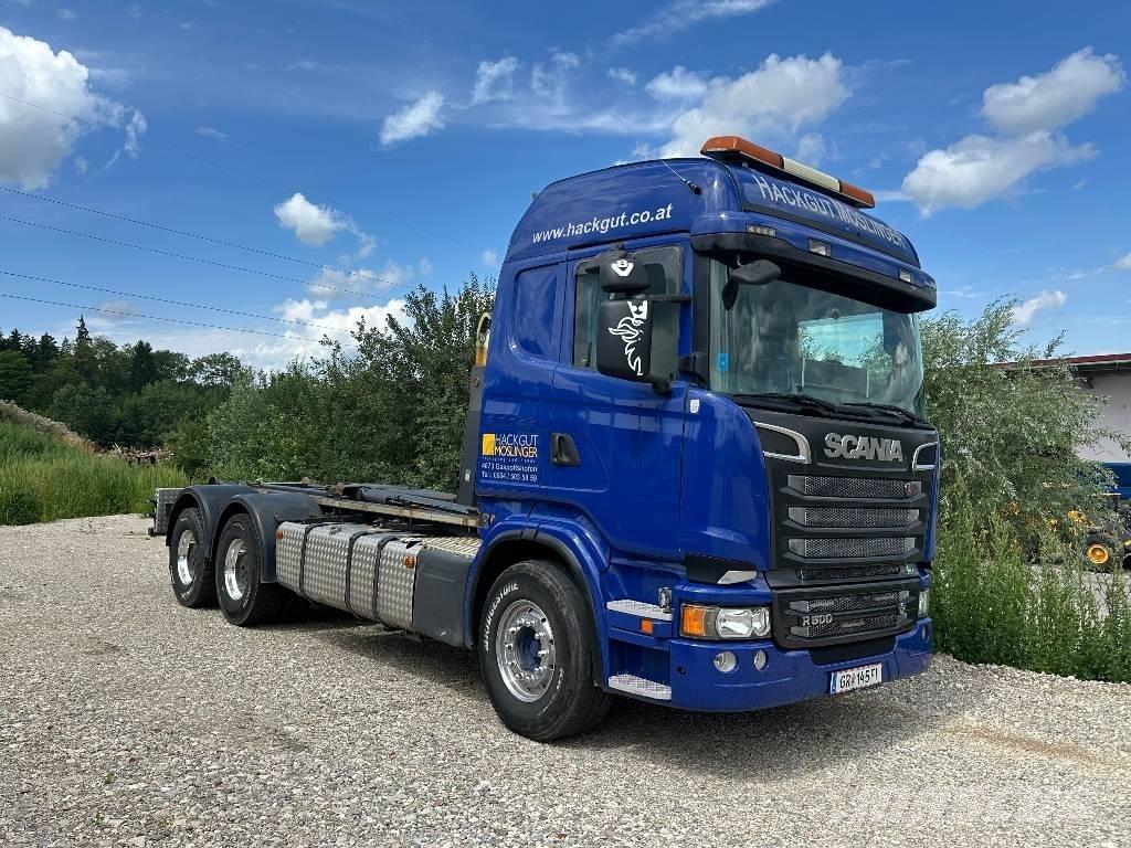 Scania R500 훅 리프트 트럭