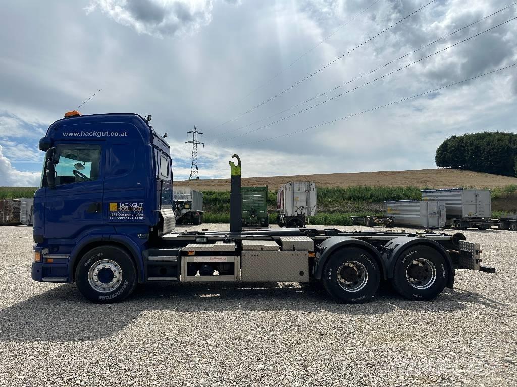 Scania R500 훅 리프트 트럭