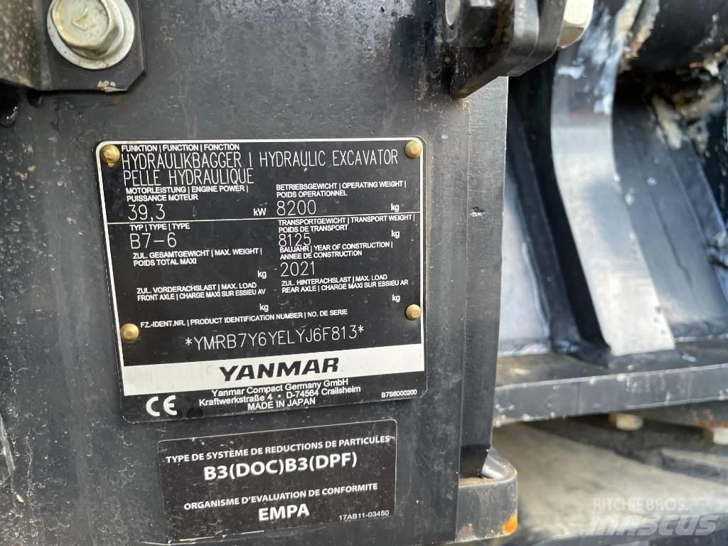 Yanmar B7 중형굴삭기 7톤-28톤