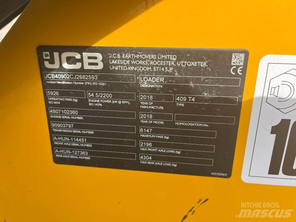 JCB 409 T4  휠로우더