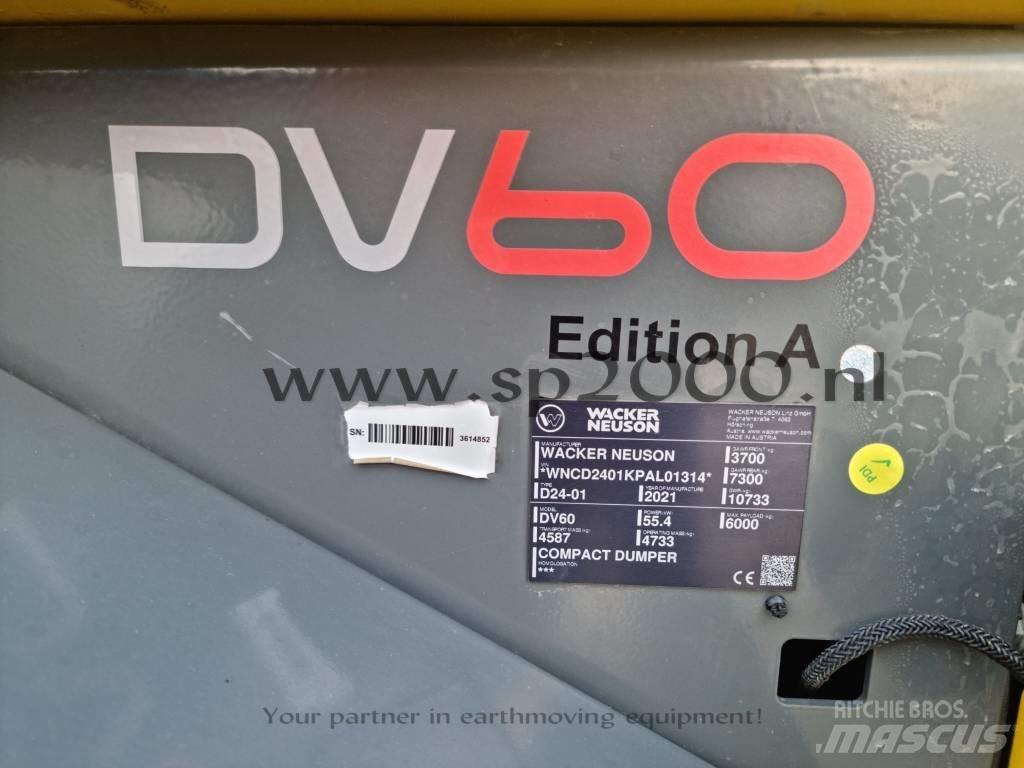 Wacker Neuson DV 60 건설현장 덤프트럭