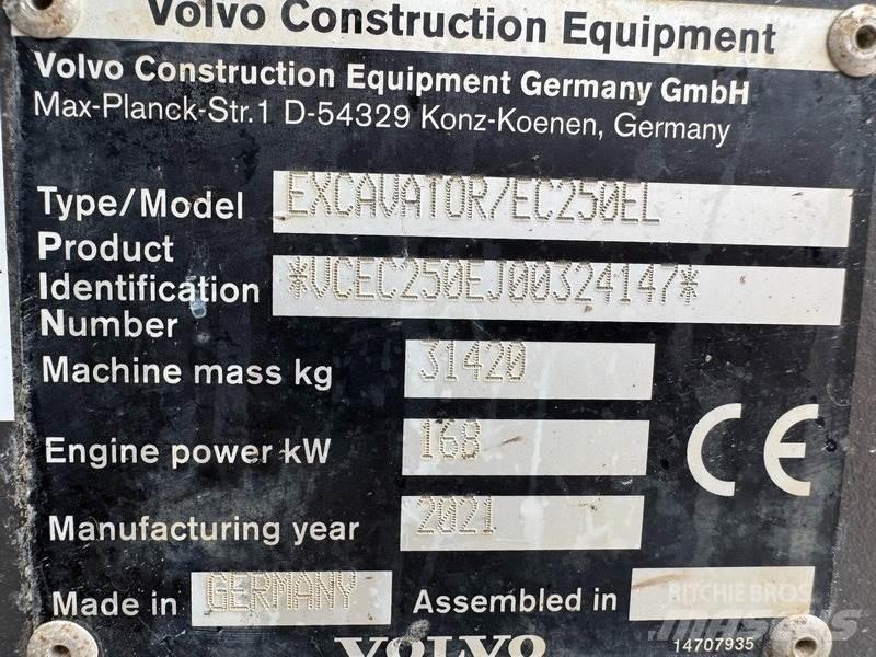 Volvo EC 250 EL 대형 굴삭기 29톤 이상