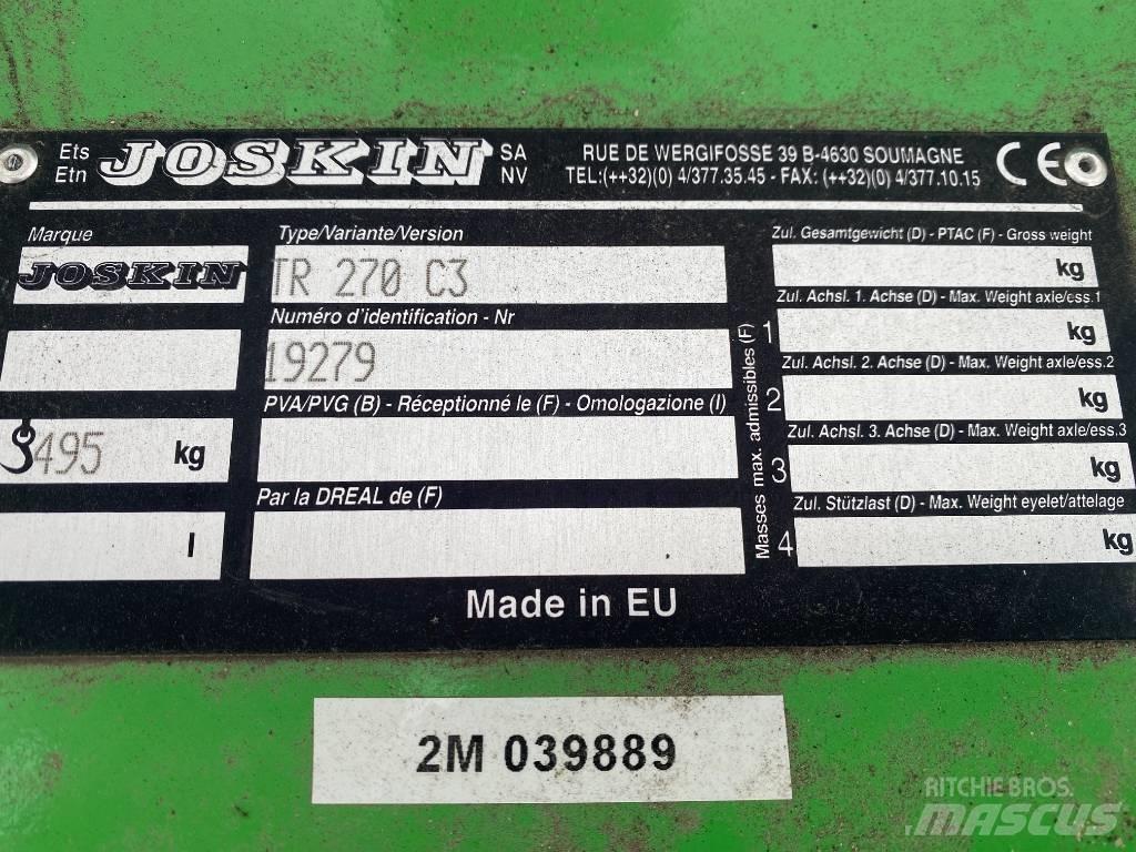 Joskin TR 270 C3 목장 제초기 및 토퍼