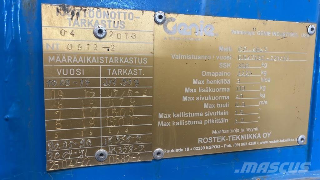 Genie GS 4047 가위형 리프트