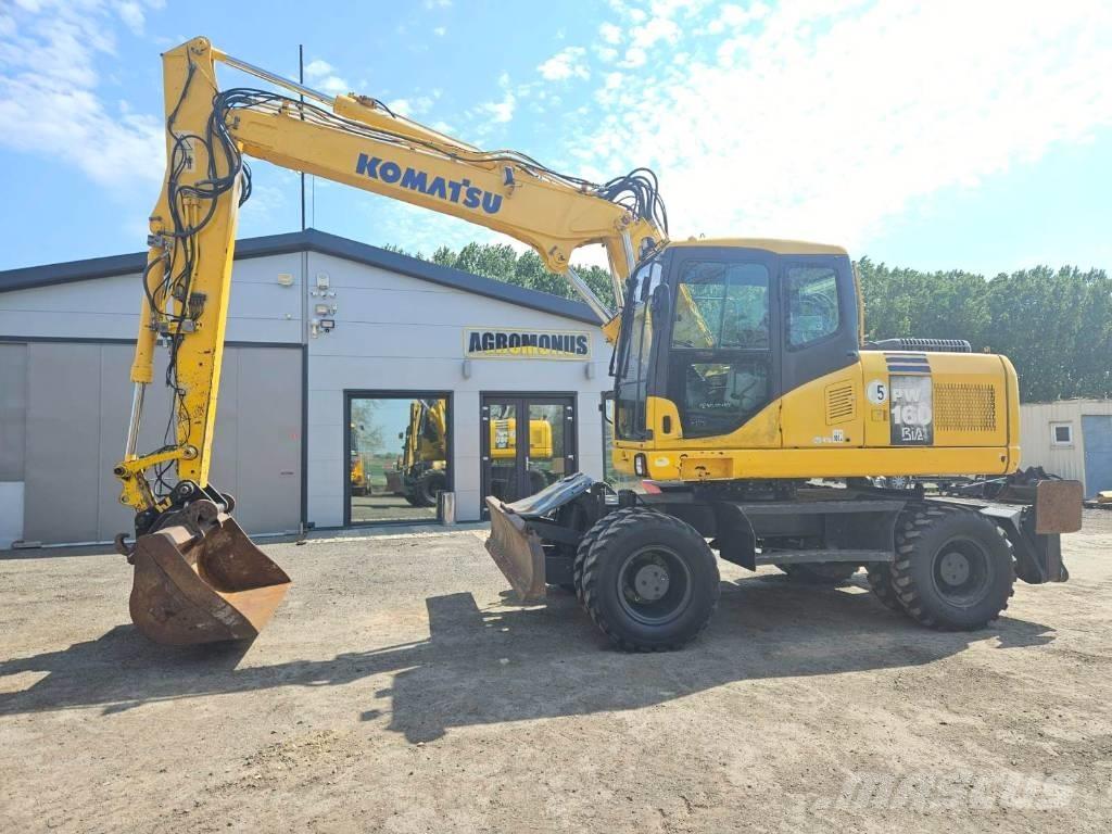 Komatsu PW 160-7  휠 굴삭기