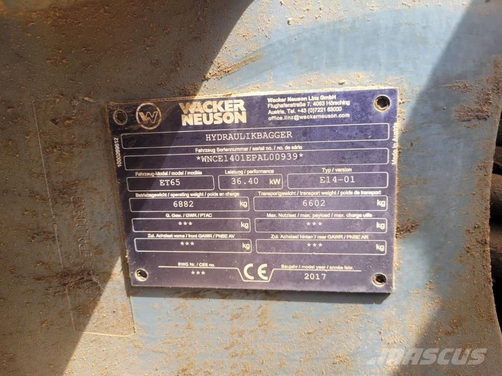 Neuson ET 65 소형 굴삭기 7톤 미만