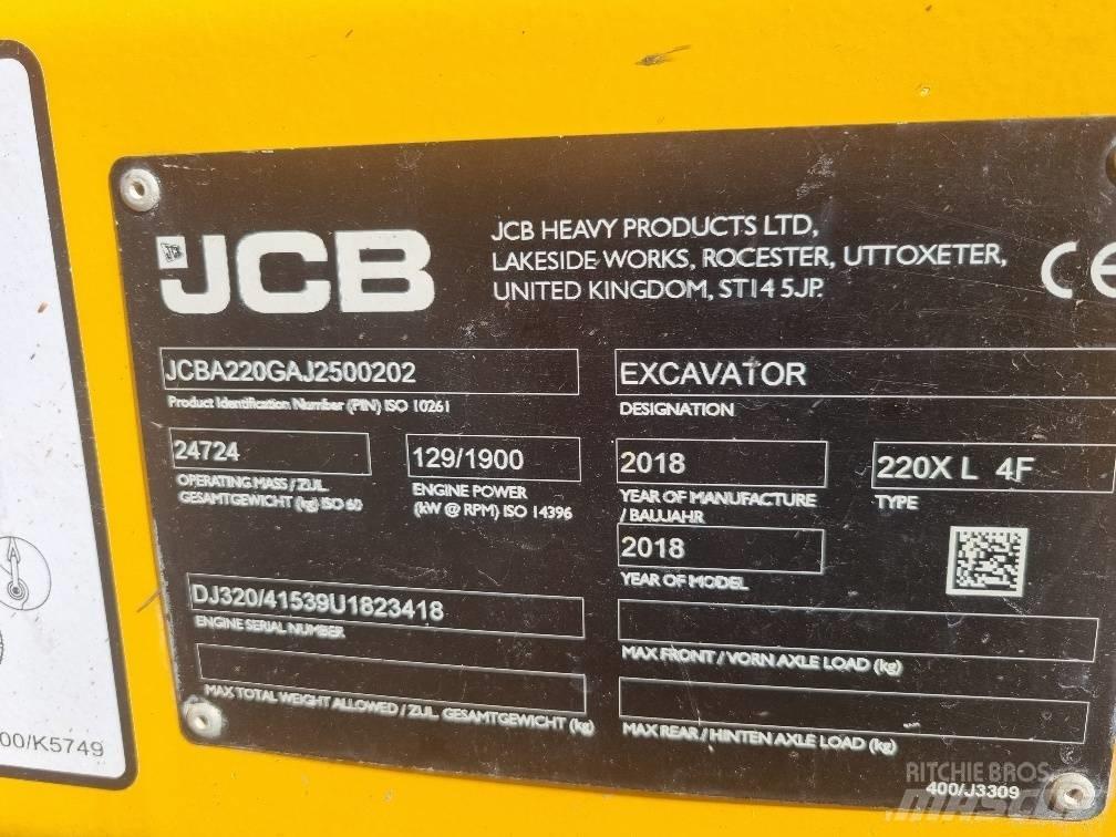 JCB 220 XL 4F 대형 굴삭기 29톤 이상