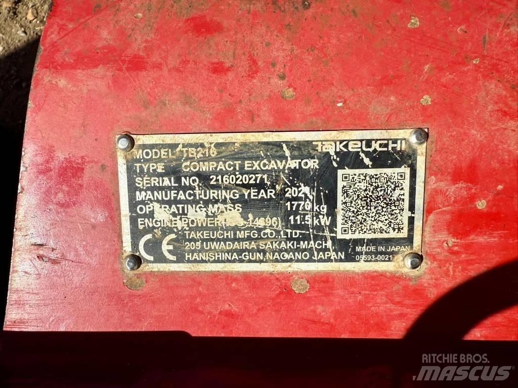 Takeuchi TB 216 소형 굴삭기 7톤 미만