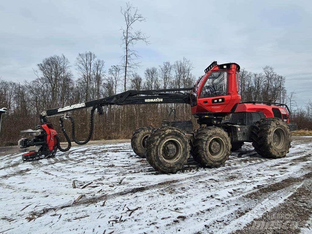 Komatsu 951 원목 하베스터
