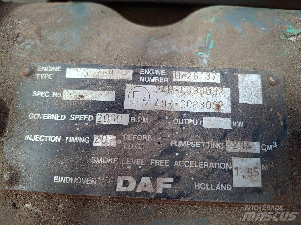 DAF WS259 엔진
