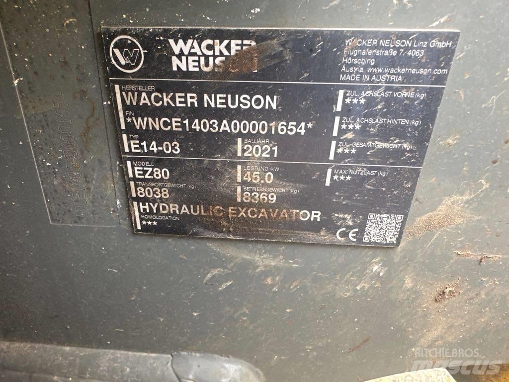 Wacker Neuson EZ80 대형 굴삭기 29톤 이상