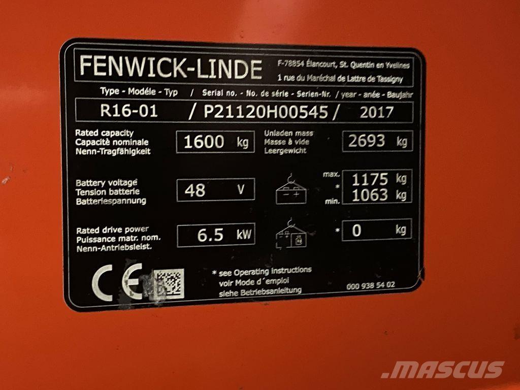 Linde R16 리치 트럭