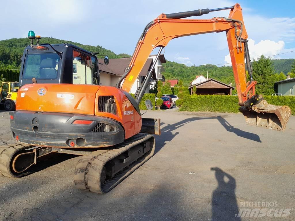 Kubota KX 080-4 중형굴삭기 7톤-28톤