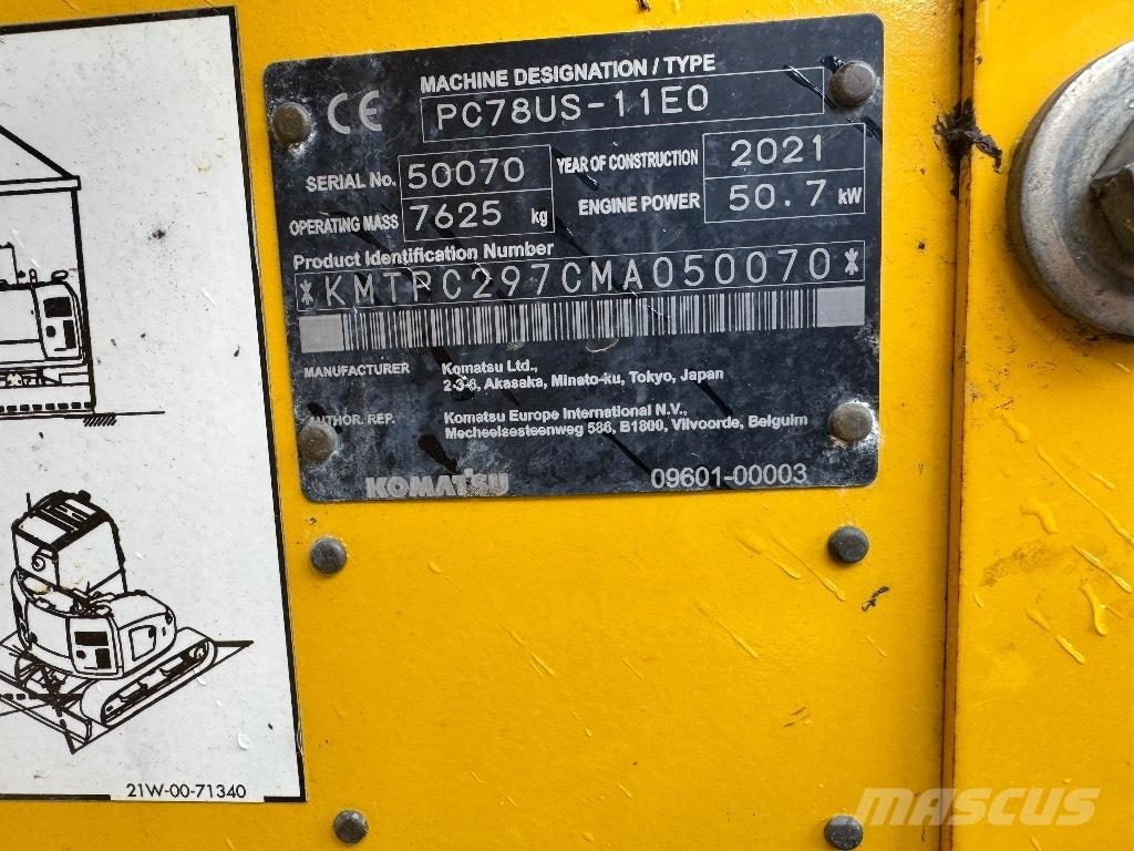 Komatsu PC 78 US 중형굴삭기 7톤-28톤